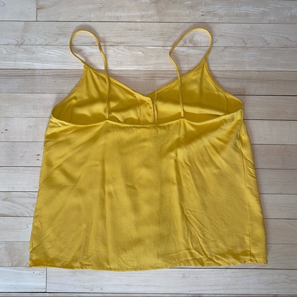 Yellow Button Up Tank Top - M - Picture 2 of 3